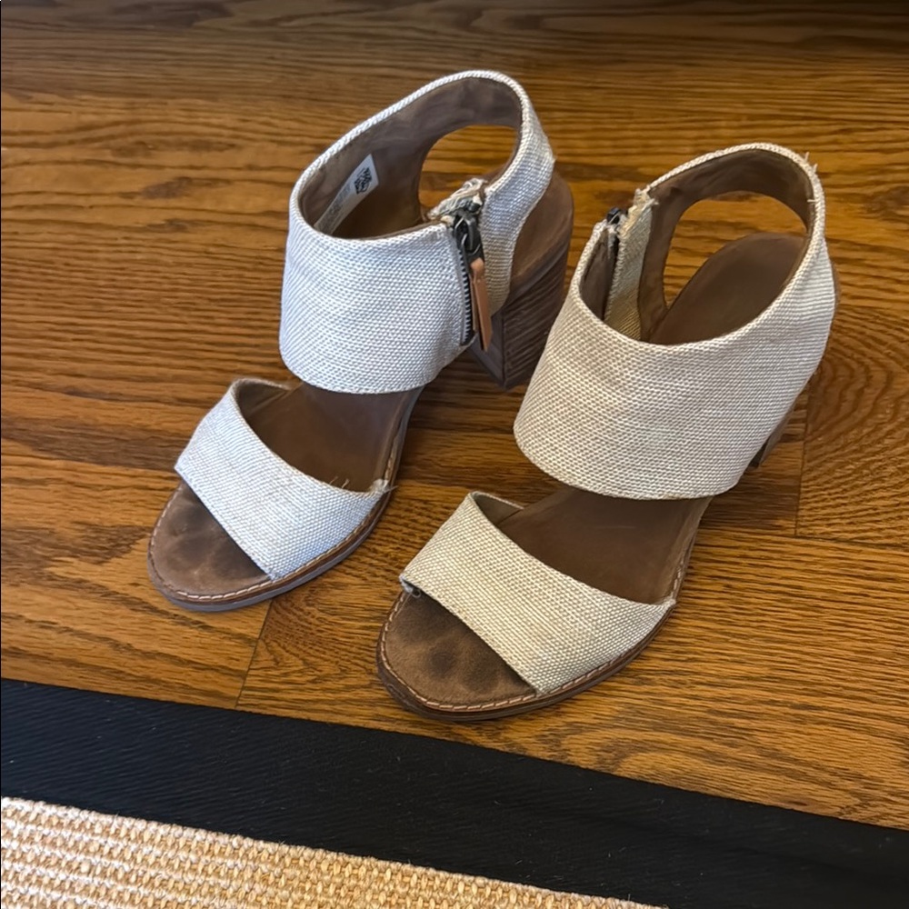 Women's Cream heels Tom’s